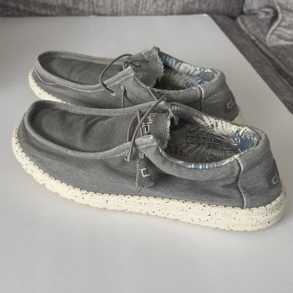 Hey Dude Charcoal Slip-On Loafers Sz 13M - Picture 3 of 6